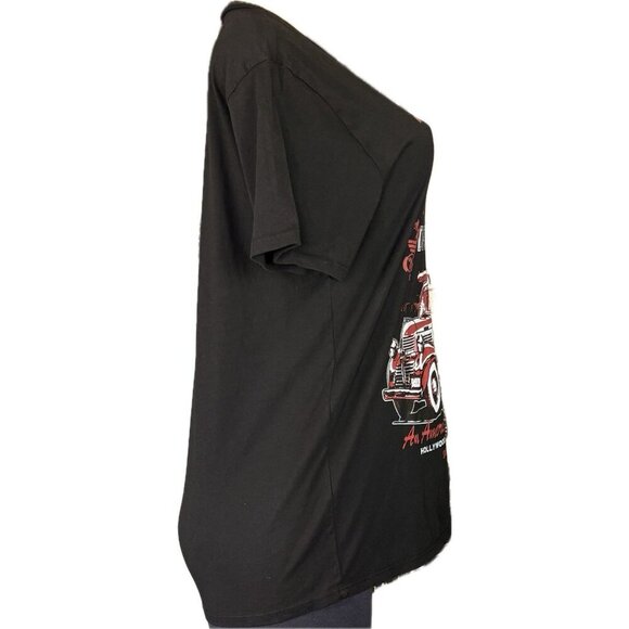 Lauren Moshi M Black Crew Mel's Diner Hollywood Ca. Graphic Short Sleeve T-Shirt - Picture 3 of 6